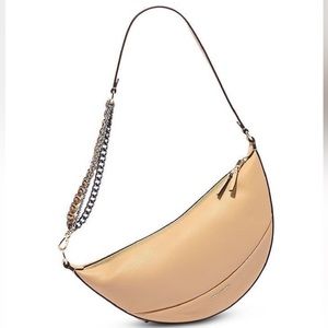 Marc Jacobs The Eclipse Leather Hobo Bag in Tan NEW